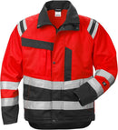 High vis takki naisten lk 3 4129 PLU Hi-Vis Red/Black - Suomen Brodeeraus