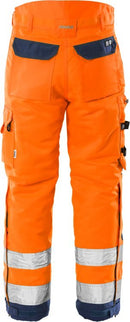 High vis talvihousut lk.2, 2034 PP Hi-Vis Orange/Navy - Suomen Brodeeraus