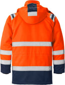 High vis talviparka LK 3, 4042 PP Hi-Vis Orange/Navy - Suomen Brodeeraus