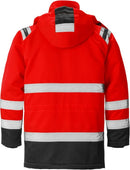 High vis talviparka LK 3, 4042 PP Hi-Vis Red/Black - Suomen Brodeeraus