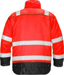 High vis talvitakki lk.3, 444 PP Hi-Vis Red/Black - Suomen Brodeeraus