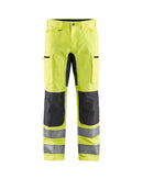 Highvis housut Stretch Huomio keltainen/Grafiitinharmaa - Suomen Brodeeraus