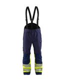 Highvis kuorihousut Mariininsininen/Huomio keltainen - Suomen Brodeeraus