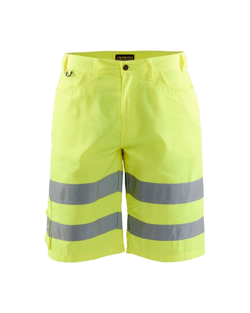 Highvis shortsit Huomio keltainen - Suomen Brodeeraus