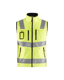 Highvis softshell liivi Huomio keltainen - Suomen Brodeeraus
