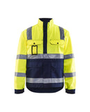 Highvis takki Huomio keltainen/Mariininsininen - Suomen Brodeeraus