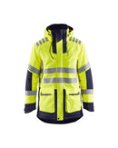 Highvis talviparka Evolution Huomio keltainen/Mariininsininen - Suomen Brodeeraus