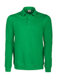 Homerun poloneck sweatshirt Fresh green - Suomen Brodeeraus