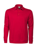 Homerun poloneck sweatshirt Red - Suomen Brodeeraus