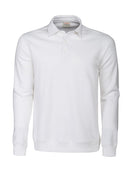Homerun poloneck sweatshirt White - Suomen Brodeeraus