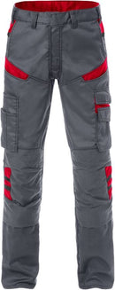 Housut 2555 STFP Grey/Red - Suomen Brodeeraus