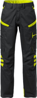 Housut naisten 2554 STFP Black/Hivis Yellow - Suomen Brodeeraus