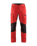 Housut Stretch Punainen/Musta - Suomen Brodeeraus