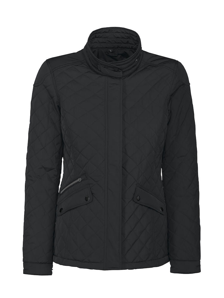 Huntingview Lady Quilted Jacket Black - Suomen Brodeeraus