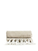 Huopa ristitoimikas, beige - Suomen Brodeeraus