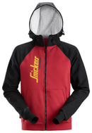 HUPPARI LOGOLLA VETOKETJU punainen-musta - Suomen Brodeeraus