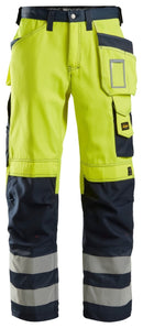 HV TROUSERS YELLOW CL 2 - Suomen Brodeeraus