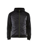 Hybridipaita Musta/Huomio keltainen - Suomen Brodeeraus