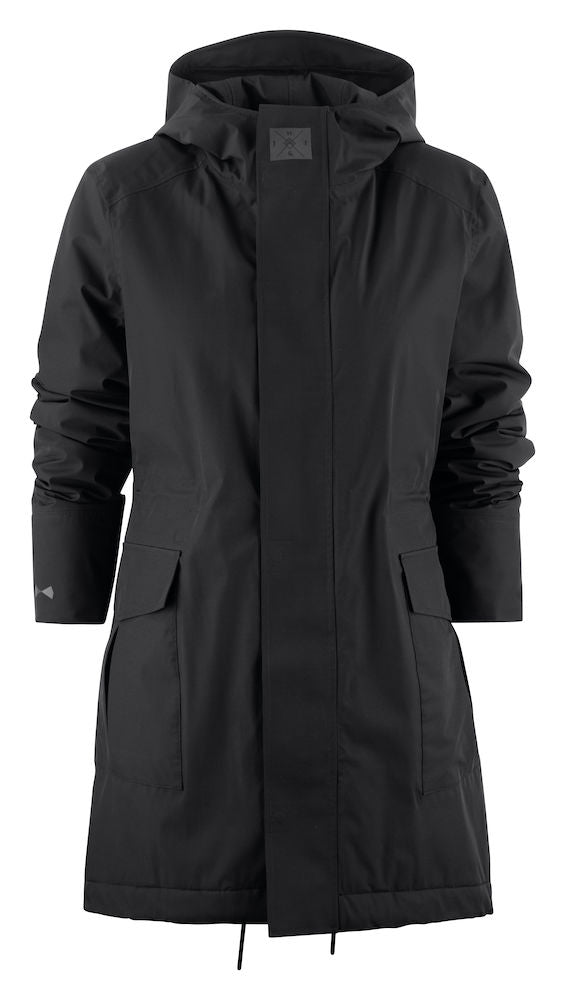 J.H&FROST PARKA WOMAN Black - Suomen Brodeeraus