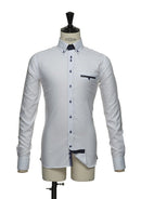 J.H&FROST PURPLE BOW 40 SLIM White/navy - Suomen Brodeeraus