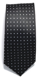 J.H&FROST TIE Black/white DOT - Suomen Brodeeraus