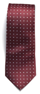 J.H&FROST TIE DOT Wine/white - Suomen Brodeeraus