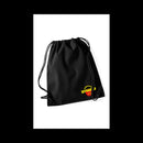 Jumppapussi Musta/Musta - Suomen Brodeeraus