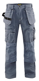 Lattia-asentajan riipputaskuhousut Harmaa - Suomen Brodeeraus