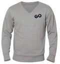 LetsGO ASTON V-NECK GREYMEL - Suomen Brodeeraus