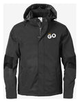 LetsGO Miesten vuorellinen softshell-takki CODE 1421 Musta - Suomen Brodeeraus