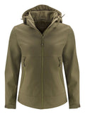 LODGETOWN WOMAN SOFTSHELL MOSS GREEN - Suomen Brodeeraus