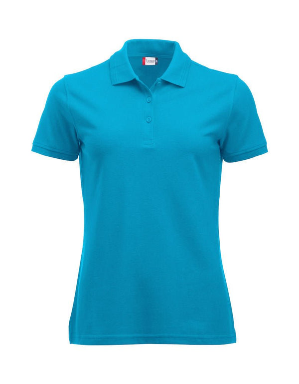 Manhattan pique ladies Turquoise - Suomen Brodeeraus