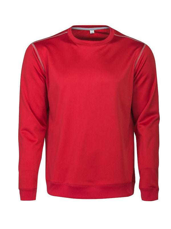 Marathon crewneck sweatshirt Red - Suomen Brodeeraus