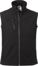 Miesten softshell-liivi CODE 1506 Musta - Suomen Brodeeraus