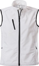 Miesten softshell-liivi CODE 1506 Valkoinen - Suomen Brodeeraus