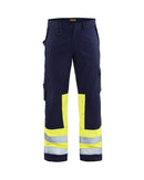 Multinorm housut Mariininsininen/Huomio keltainen - Suomen Brodeeraus