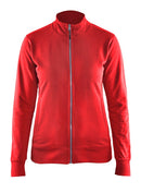 Naisten college vetoketjulla Punainen - Suomen Brodeeraus