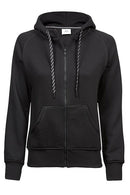 Naisten Fashion Vetoketjuhuppari Musta - Suomen Brodeeraus