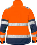 Naisten high vis softshell takki lk 2 4183 WYH Hi-Vis Orange/Navy - Suomen Brodeeraus