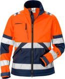 Naisten high vis softshell takki lk 2 4183 WYH Hi-Vis Orange/Navy - Suomen Brodeeraus