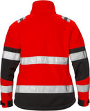 Naisten high vis softshell takki lk 2 4183 WYH Hi-Vis Red/Black - Suomen Brodeeraus