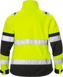 Naisten high vis softshell takki lk 2 4183 WYH Hi-Vis Yellow/Black - Suomen Brodeeraus