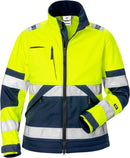 Naisten high vis softshell takki lk 2 4183 WYH Hi-Vis Yellow/Navy - Suomen Brodeeraus