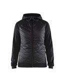 Naisten hybridipaita Musta/Tumman harmaa - Suomen Brodeeraus