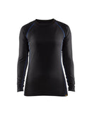 Naisten kerrasto LIGHT Musta/Keskisininen - Suomen Brodeeraus