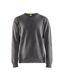 Neulottu collegepaita Meleerattu musta - Suomen Brodeeraus