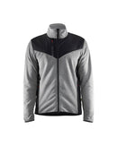 Neulottu softshelltakki Meleerattu harmaa/Musta - Suomen Brodeeraus