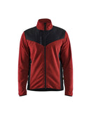 Neulottu softshelltakki Ruosteenpunainen/Musta - Suomen Brodeeraus