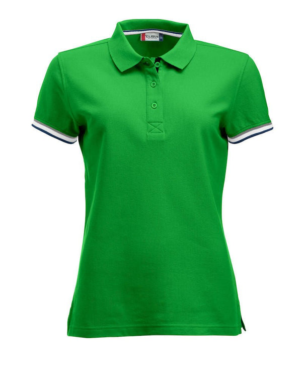 NEWTON PIQUE LADIES APPLE GREEN - Suomen Brodeeraus