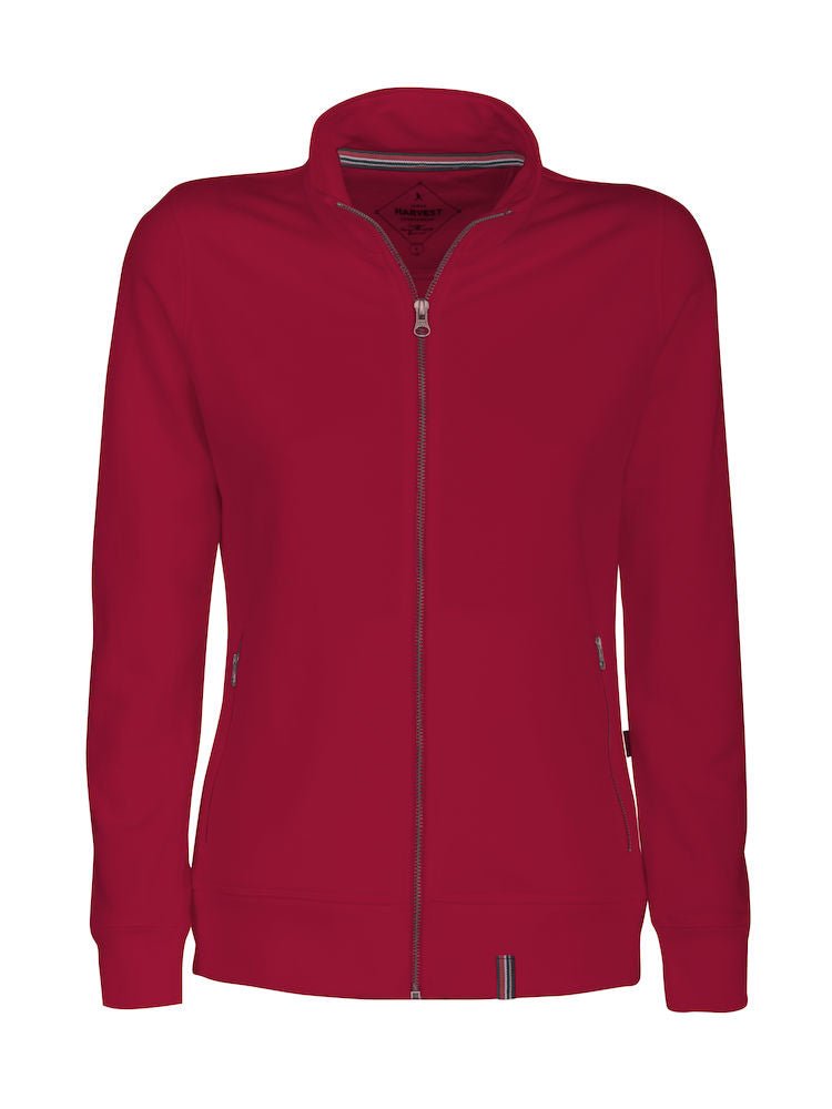 Novahill Lady sweatjacket Red - Suomen Brodeeraus